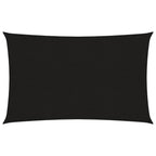 Vidaxl zonnezeil 160 g m² rechthoekig 6x8 m hdpe zwart