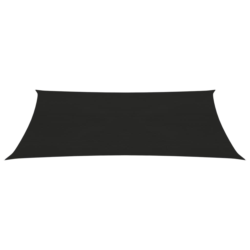Vidaxl zonnezeil 160 g m² rechthoekig 6x8 m hdpe zwart