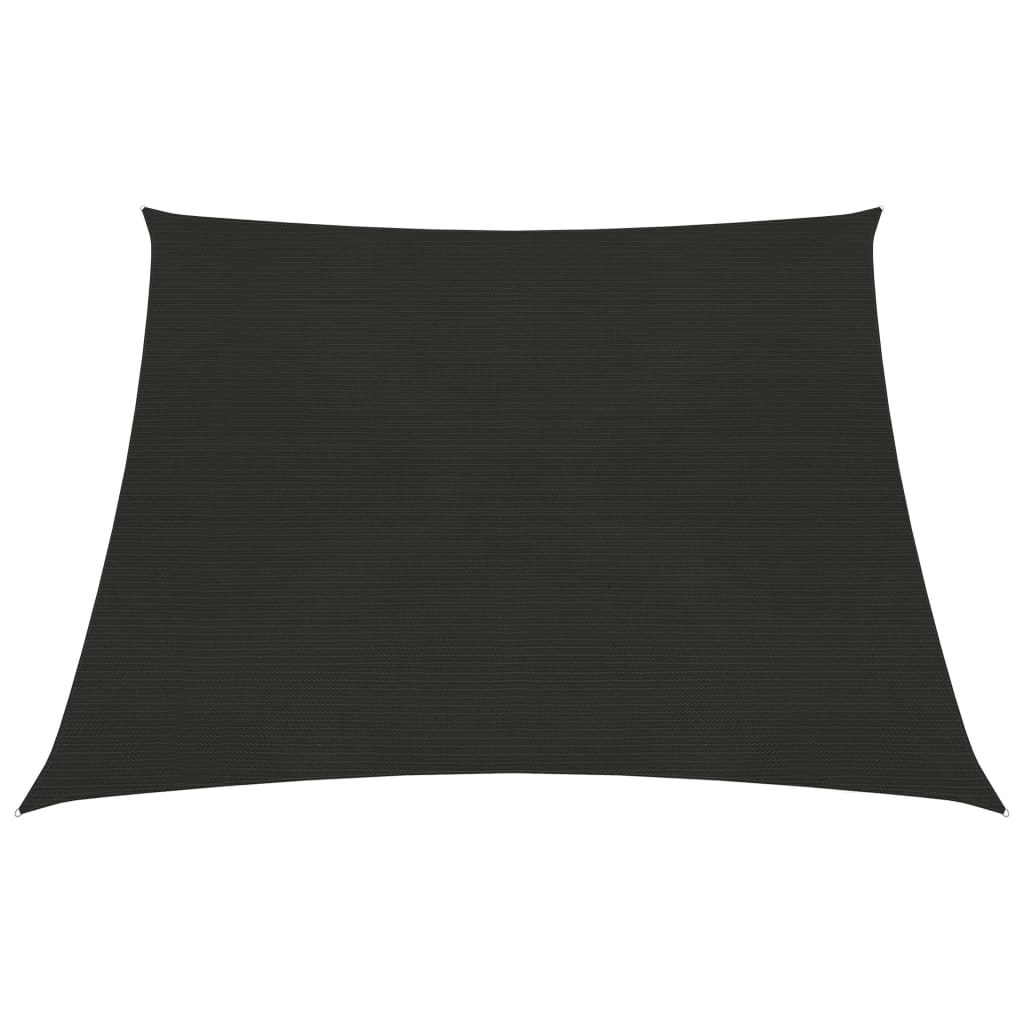 Vidaxl zonnezeil 160 g m² 3 4x3 m hdpe zwart