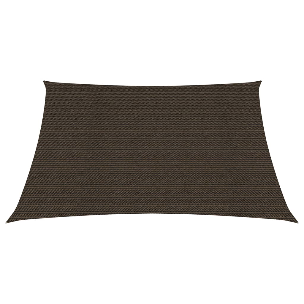 Vidaxl zonnezeil 160 g m² 2x2 m hdpe bruin