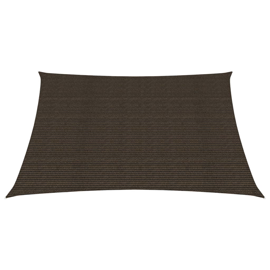 Vidaxl zonnezeil 160 g m² 3,6x3,6 m hdpe bruin