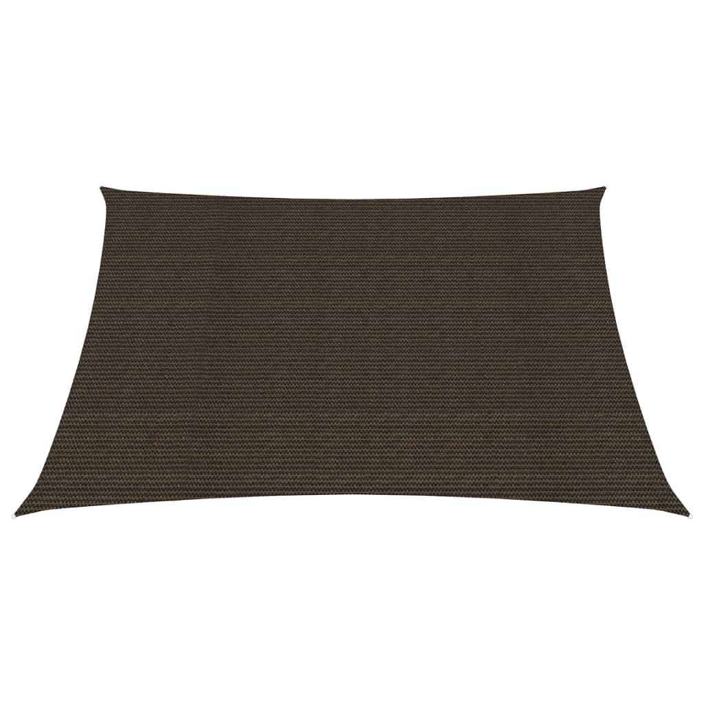 Vidaxl zonnezeil 160 g m² 4x4 m hdpe bruin