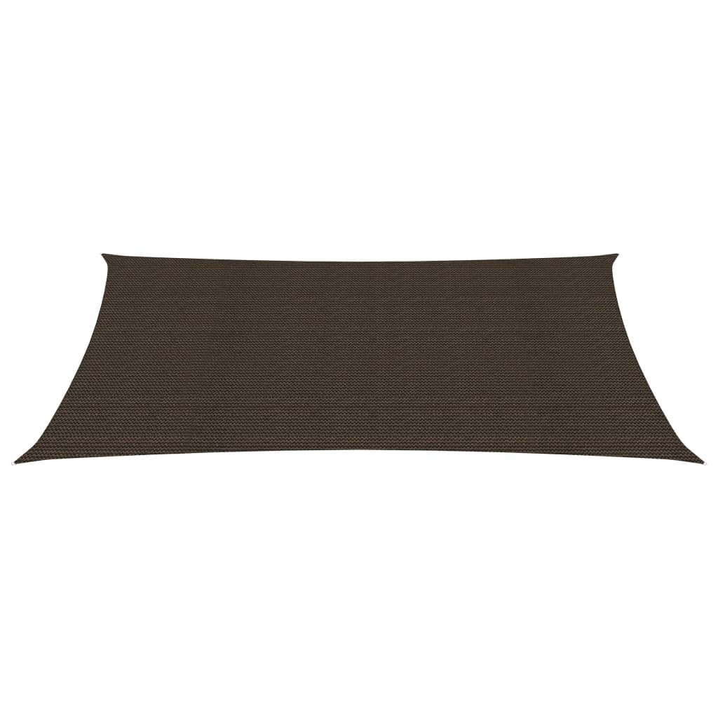 Vidaxl zonnezeil 160 g m² 2x4 m hdpe bruin