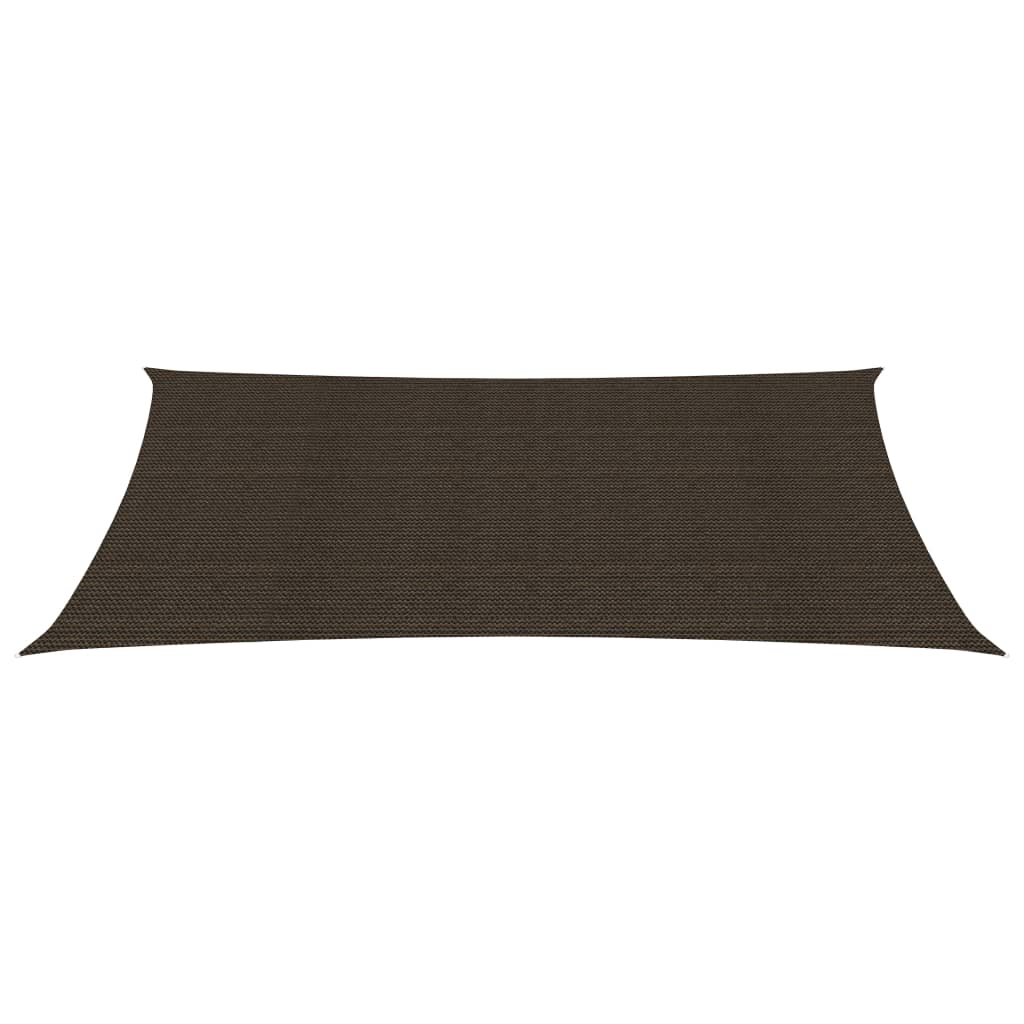 Vidaxl zonnezeil 160 g m² 3x6 m hdpe bruin