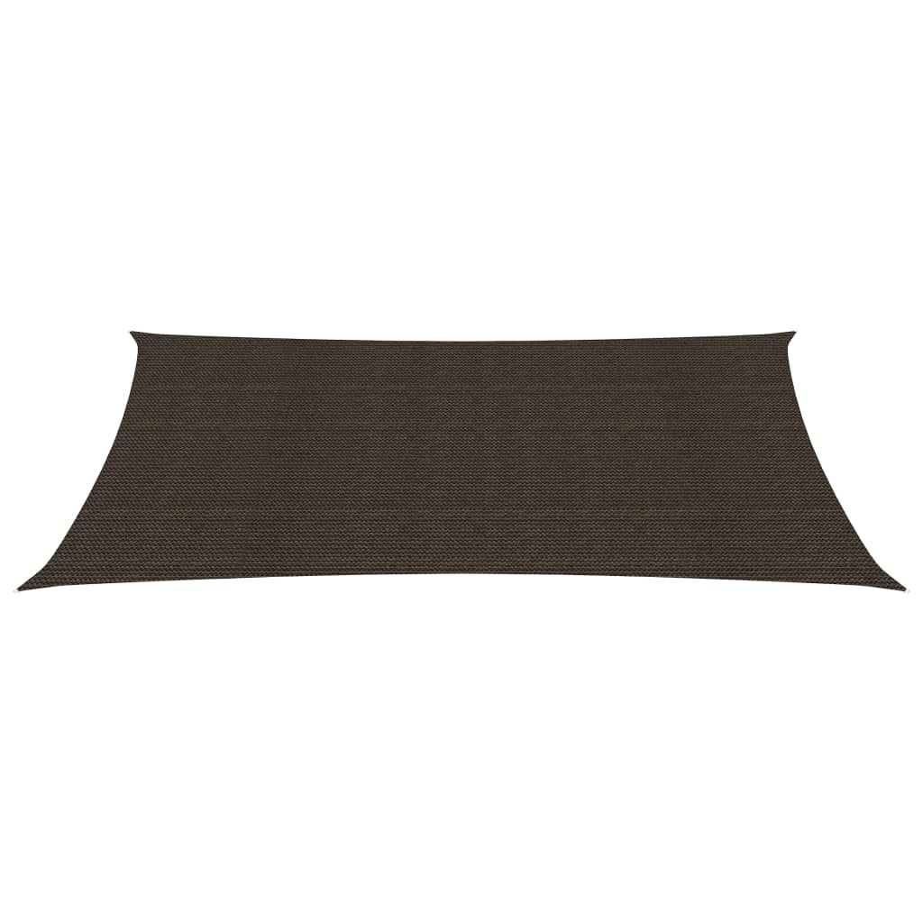 Vidaxl zonnezeil 160 g m² 5x8 m hdpe bruin
