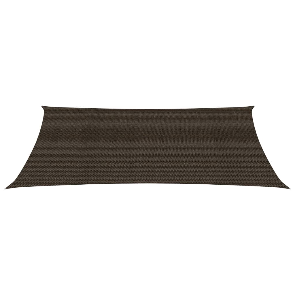 Vidaxl zonnezeil 160 g m² 6x8 m hdpe bruin