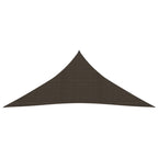 VidaXL Zonnezeil 160 g m² 3x3x3 m HDPE bruin