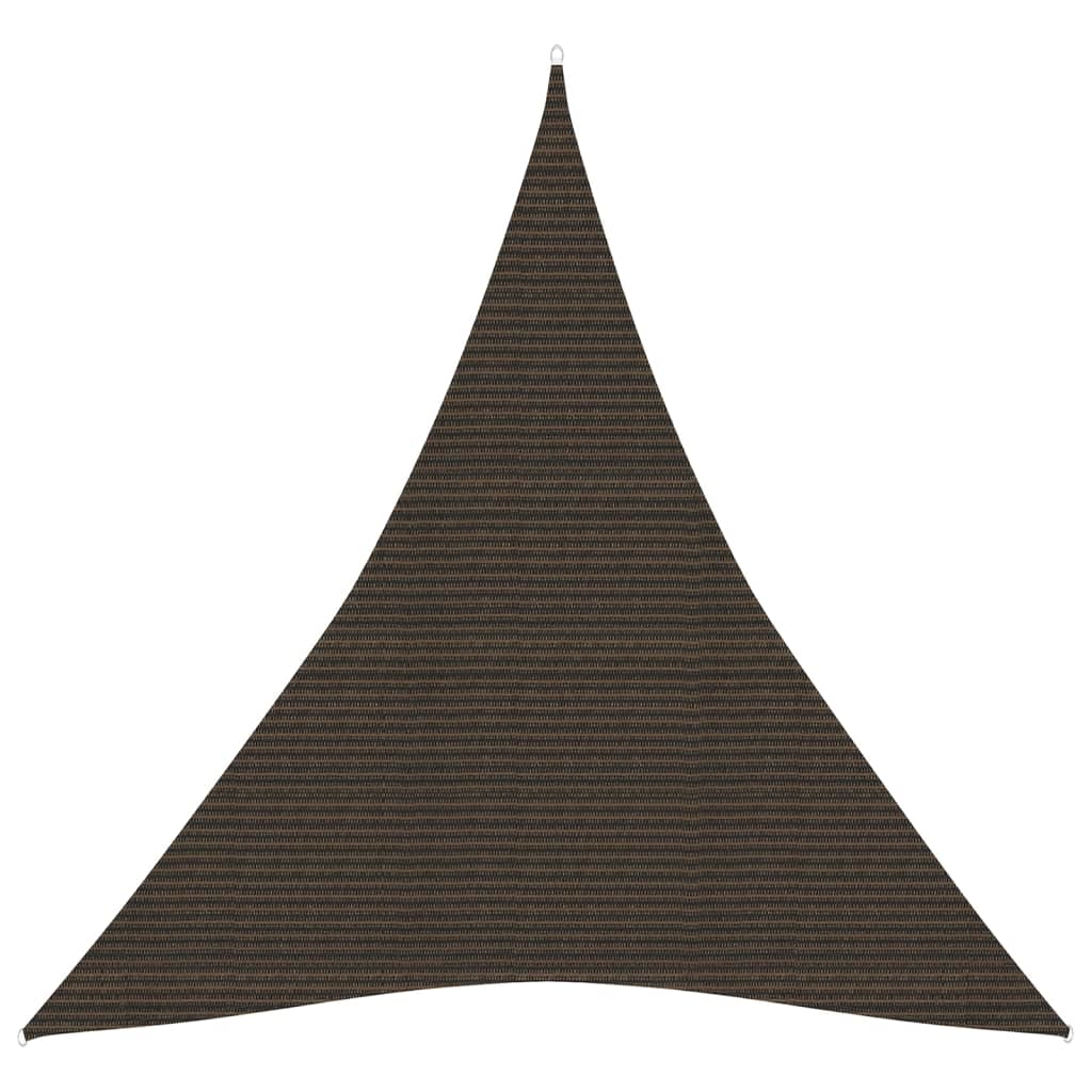 Vidaxl zonnezeil 160 g m² 3x4x4 m hdpe bruin