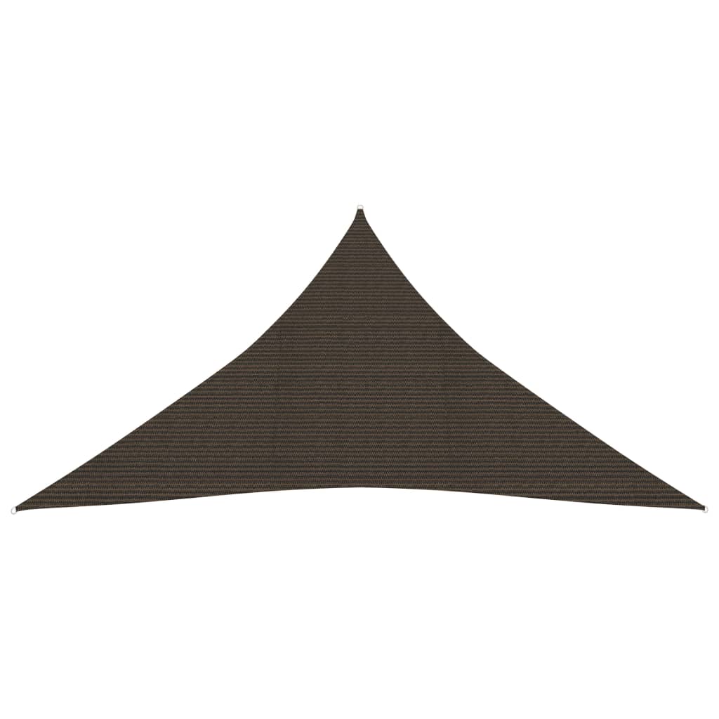 Vidaxl zonnezeil 160 g m² 3x4x4 m hdpe bruin