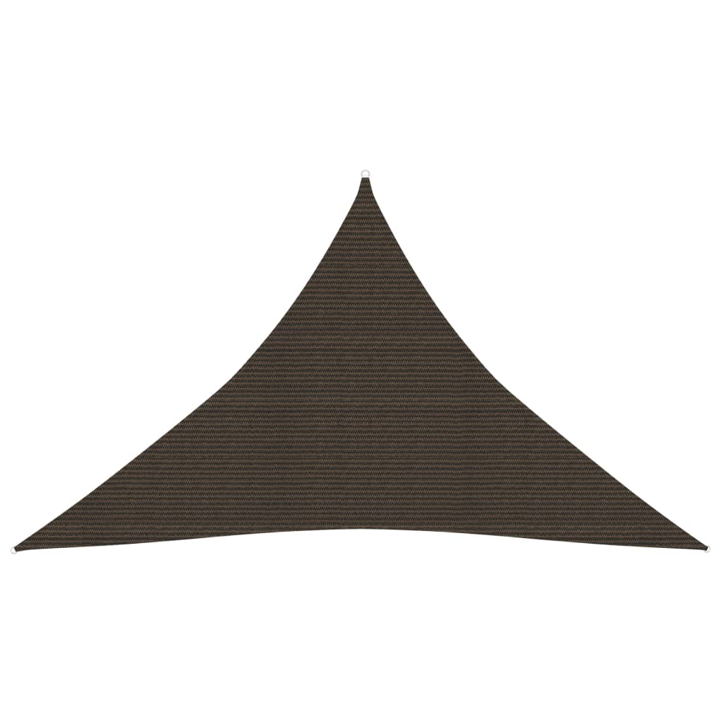 Vidaxl zonnezeil 160 g m² 3,5x3,5x4,9 m hdpe bruin