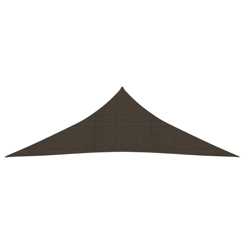 Vidaxl zonnezeil 160 g m² 3,5x3,5x4,9 m hdpe bruin