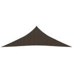 Vidaxl zonnezeil 160 g m² 3,5x3,5x4,9 m hdpe bruin