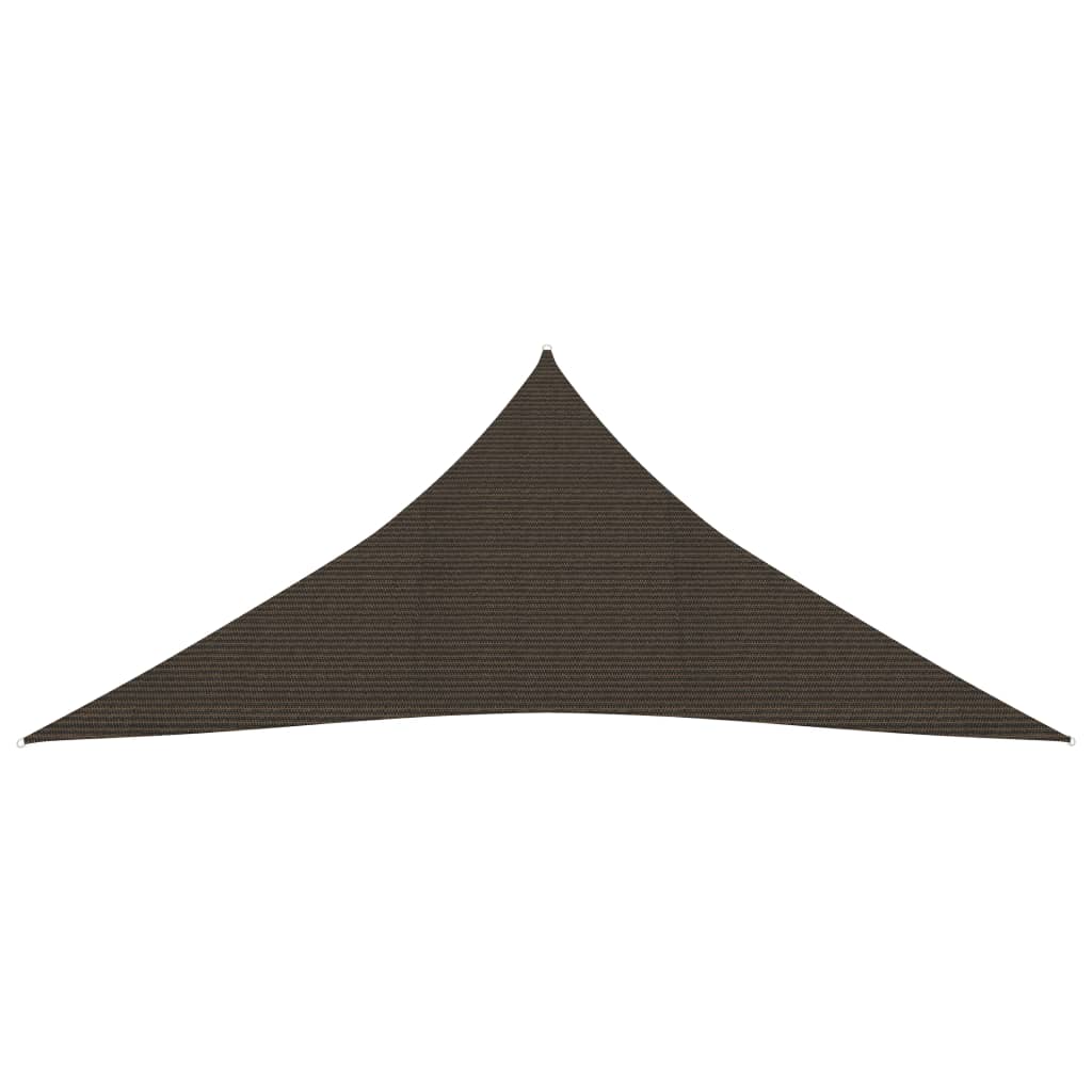 Vidaxl zonnezeil 160 g m² 4,5x4,5x4,5 m hdpe bruin