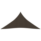 Vidaxl zonnezeil 160 g m² 4x5x5 m hdpe bruin