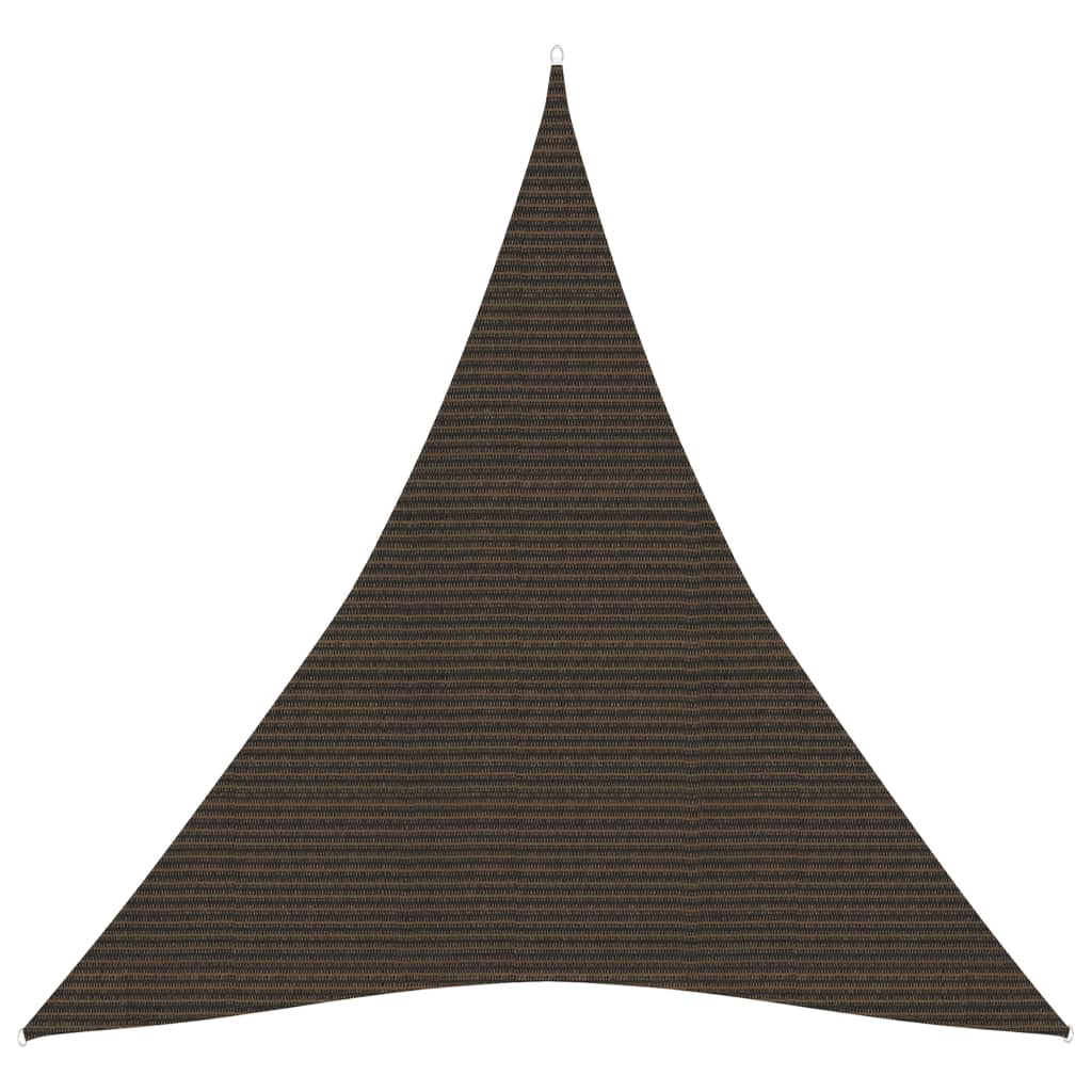 Vidaxl zonnezeil 160 g m² 5x6x6 m hdpe bruin