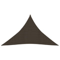 Vidaxl zonnezeil 160 g m² 5x5x6 m hdpe bruin