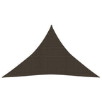 Vidaxl zonnezeil 160 g m² 5x5x6 m hdpe bruin