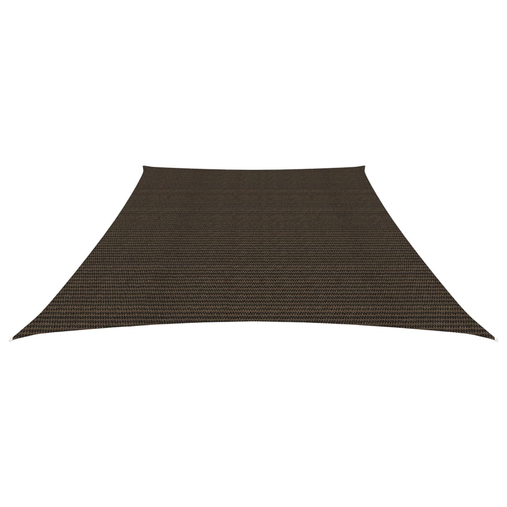 Vidaxl zonnezeil 160 g m² 4 5x3 m hdpe bruin