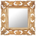 Vidaxl spiegel handgesneden 50x50 cm massief mangohout bruin