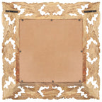 Vidaxl spiegel handgesneden 50x50 cm massief mangohout bruin