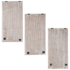 VidaXL Wandpanelen 3 st handgesneden 40x60x1,5 cm MDF