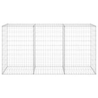 Vidaxl schanskorfmuur met deksels 200x60x100 cm gegalvaniseerd staal