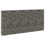 VidaXL Schanskorfmuur met deksels 300x30x150 cm gegalvaniseerd staal