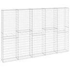 VidaXL Schanskorfmuur met deksels 300x30x200 cm gegalvaniseerd staal