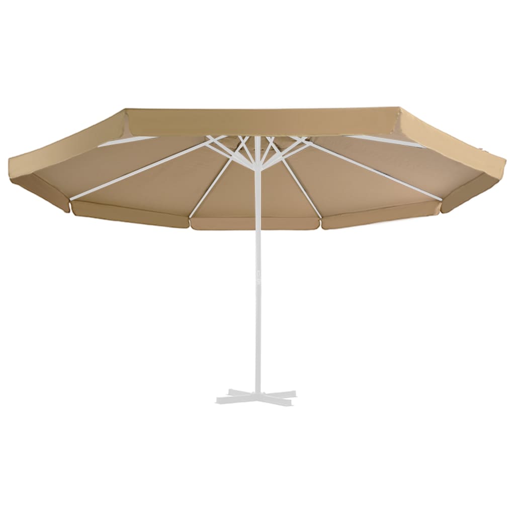Vidaxl vervangingsdoek voor parasol 515 cm taupe