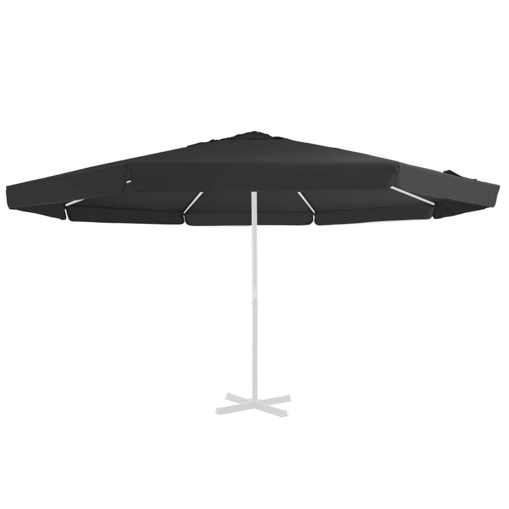 Vidaxl vervangingsdoek voor parasol 515 cm zwart