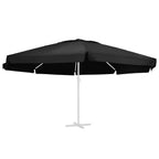 Vidaxl vervangingsdoek voor parasol 600 cm zwart