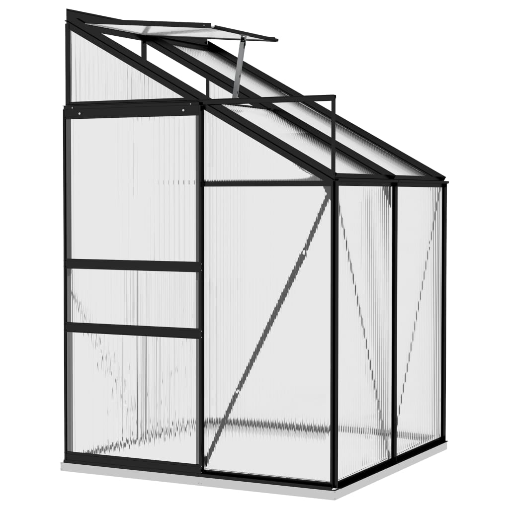 VidaXL Tuinkas 2,7 m³ aluminium antracietkleurig