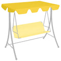 Vidaxl vervangingsluifel voor schommelbank 188 168x145 110 cm geel