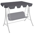 Vidaxl vervangingsluifel voor schommelbank 150 130x105 70 cm antraciet