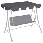 Vidaxl vervangingsluifel voor schommelbank 150 130x105 70 cm antraciet