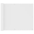 Vidaxl balkonscherm 75x500 cm oxford stof wit