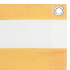 VidaXL Balkonscherm 75x600 cm oxford stof wit en geel