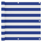 Vidaxl balkonscherm 90x400 cm oxford stof wit en blauw