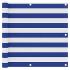 Vidaxl balkonscherm 90x500 cm oxford stof wit en blauw