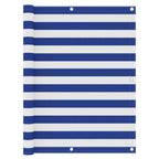 Vidaxl balkonscherm 120x500 cm oxford stof wit en blauw