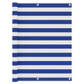 Vidaxl balkonscherm 120x600 cm oxford stof wit en blauw