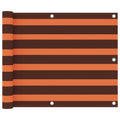 Vidaxl balkonscherm 75x300 cm oxford stof oranje en bruin