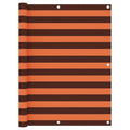 Vidaxl balkonscherm 120x400 cm oxford stof oranje en bruin