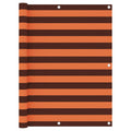 Vidaxl balkonscherm 125x500 cm oxford stof oranje en bruin