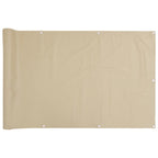 Vidaxl balkonscherm 90x500 cm oxford stof beige