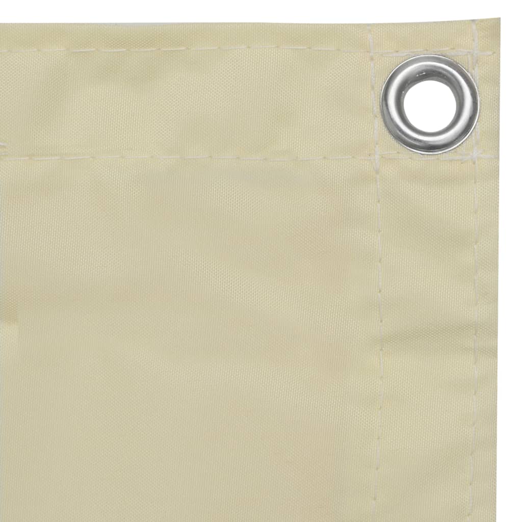 Vidaxl balkonscherm 90x300 cm oxford stof crème