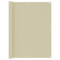 Vidaxl balkonscherm 120x400 cm oxford stof crème