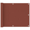 Vidaxl balkonscherm 75x500 cm oxford stof terracotta