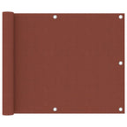 Vidaxl balkonscherm 75x500 cm oxford stof terracotta