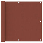 Vidaxl balkonscherm 90x500 cm oxford stof terracotta